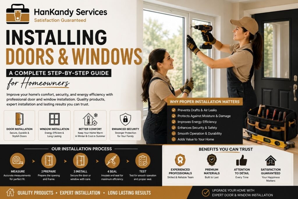 Installing Doors and Windows: A Complete Step-by-Step Guide for Homeowners